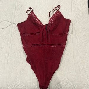 Lulus red bodysuit